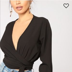 NWT Fashion Nova Little White Lies Top
